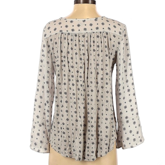 LOFT Mixed Media Bell Cuff Top | Size Small - Picture 9 of 12